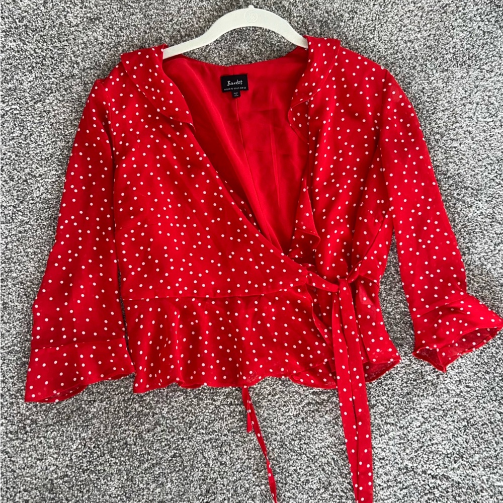Bardot wrap top